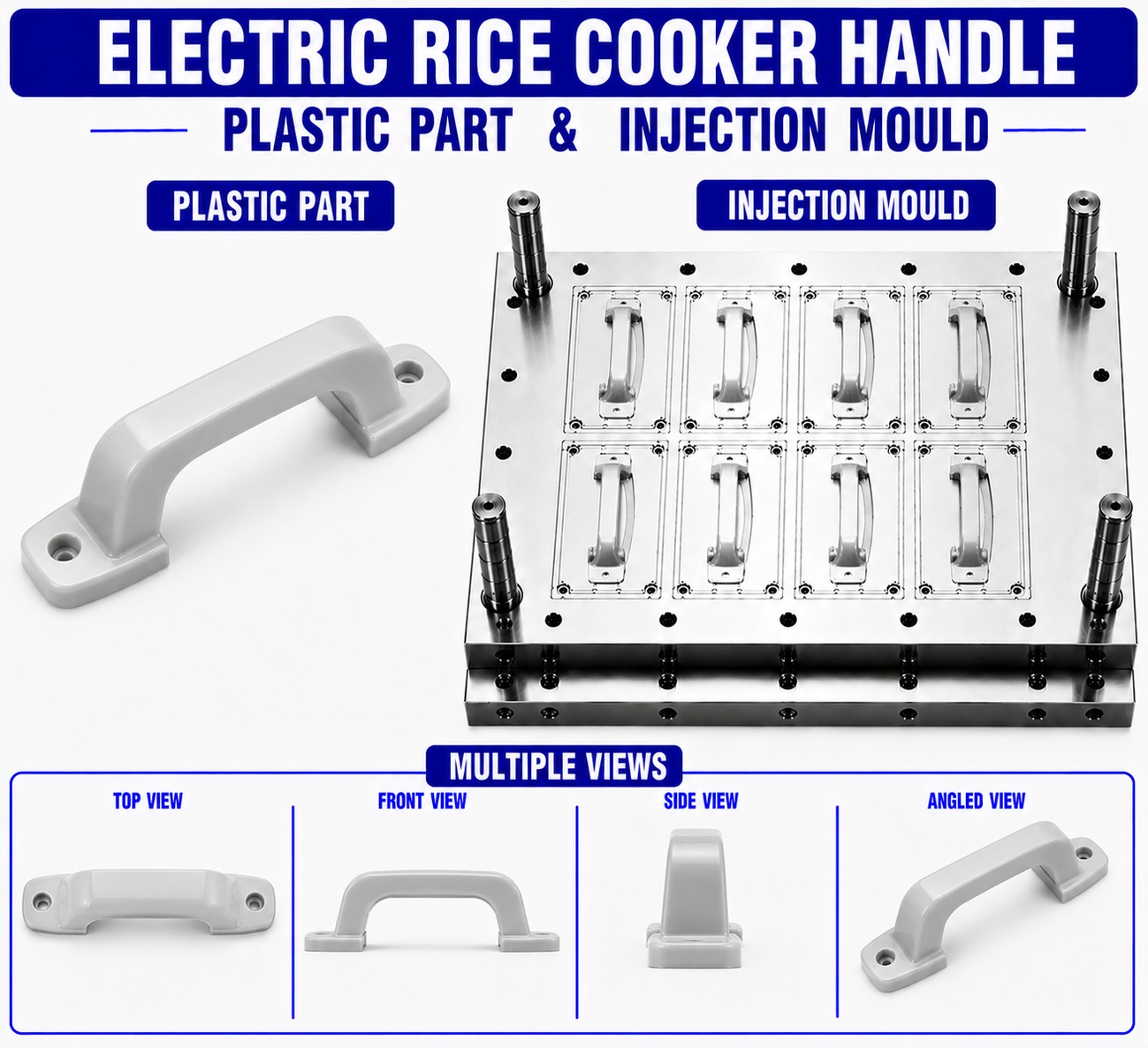 Electric Rice Cooker Plastic Handle Mould and Moulding Service